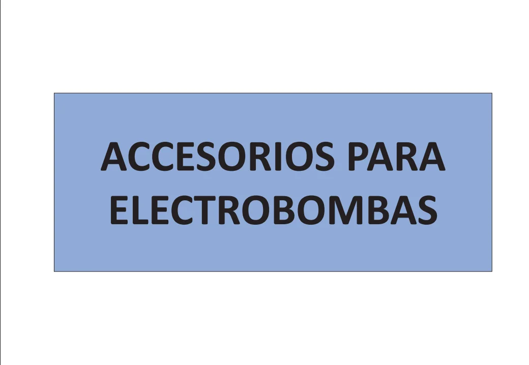 Portada del Accesorios para electrobombas Pedrollo